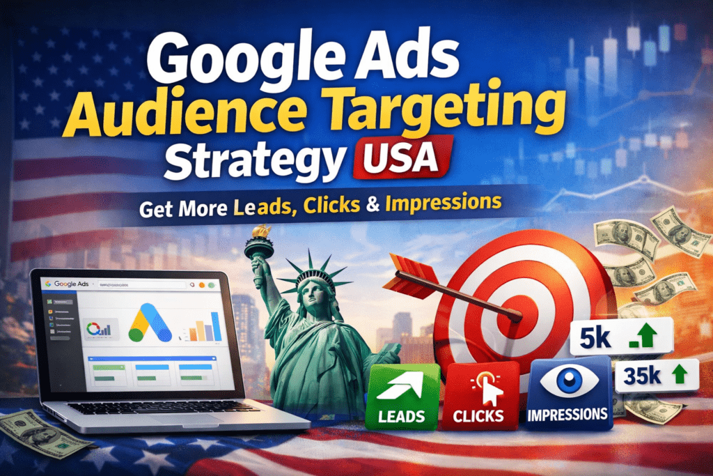 Google Ads Audience Targeting Strategy USA for leads clicks and impressions