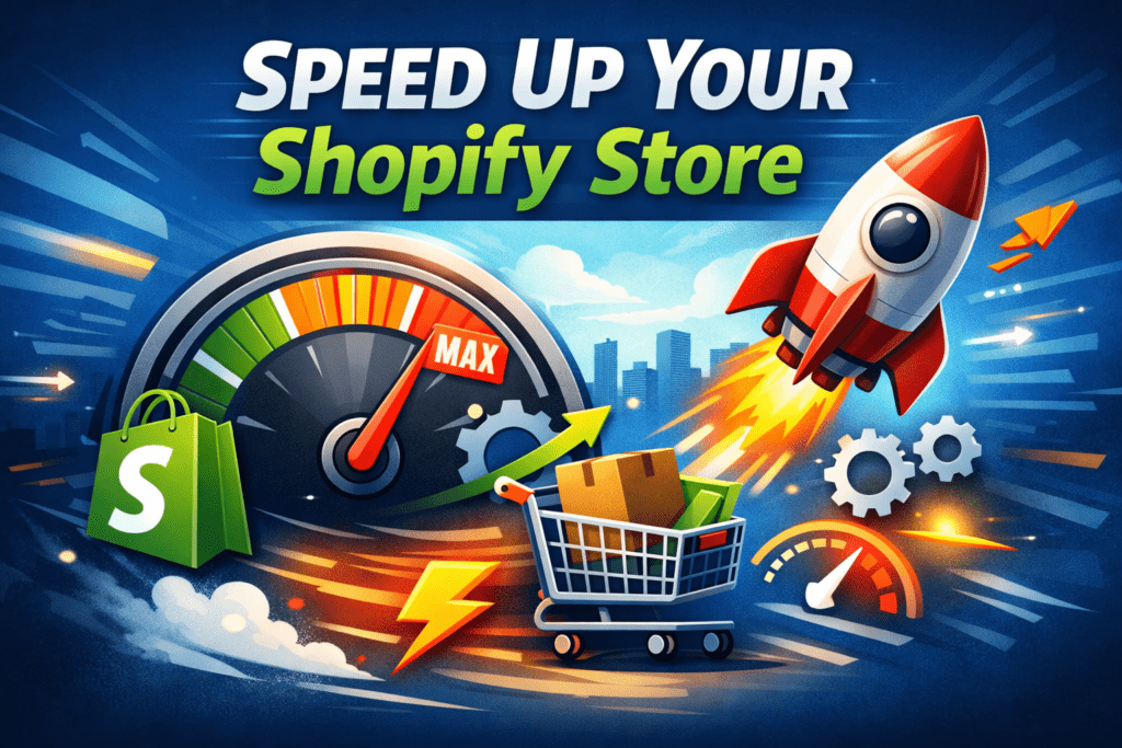 speed up Shopify store infographic